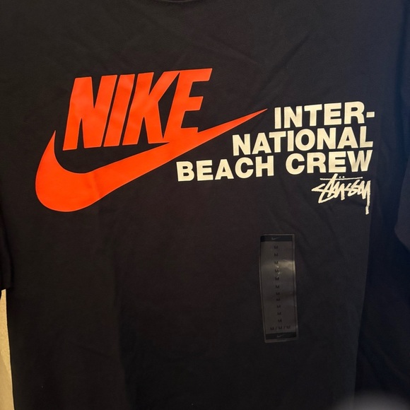 NIKE X STUSSY Black 2020 Graphic Loose Fit T-Shirt Size Medium - Picture 2 of 9